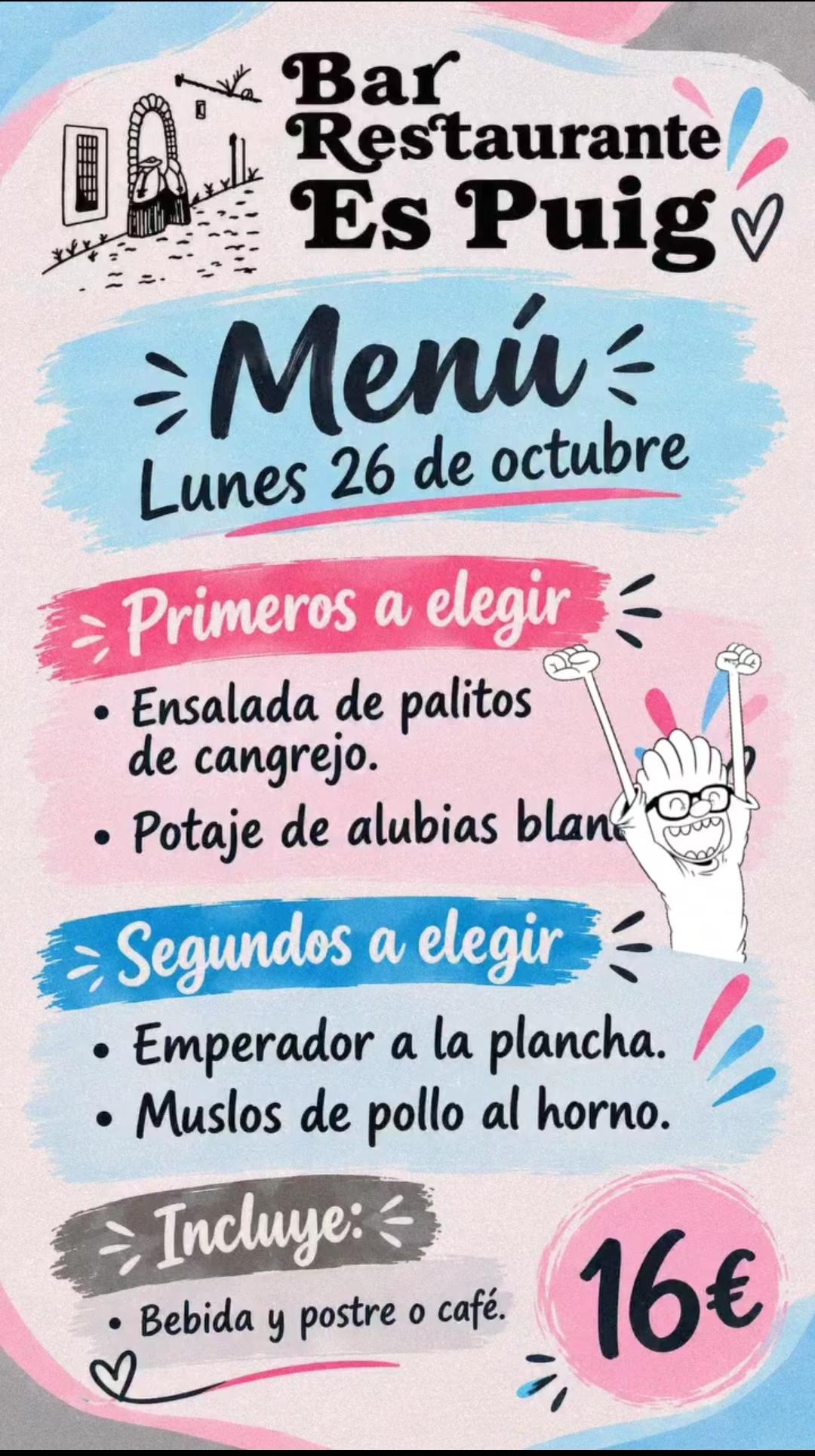 Menú Diario de Bar Es Puig