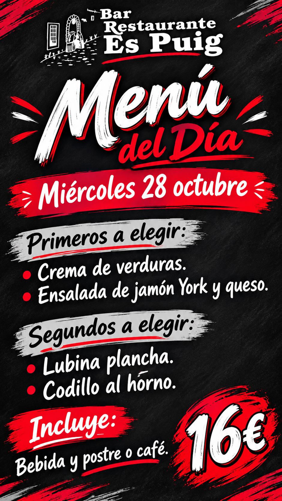 Menú Diario de Bar Es Puig
