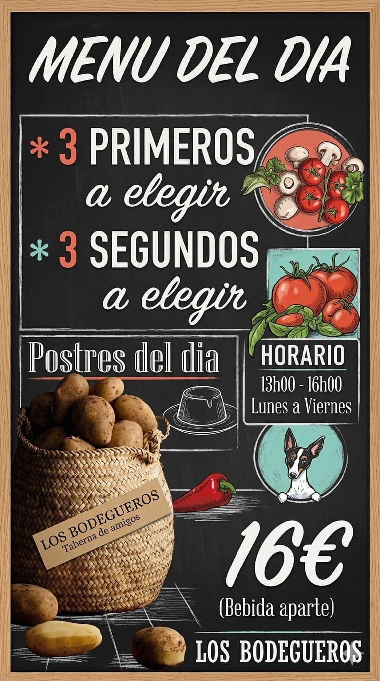 Menú Diario de Los Bodegueros Ibiza